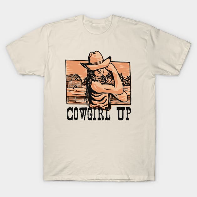 Cowgirl Up // Tough Cowgirl Country Girl T-Shirt by SLAG_Creative